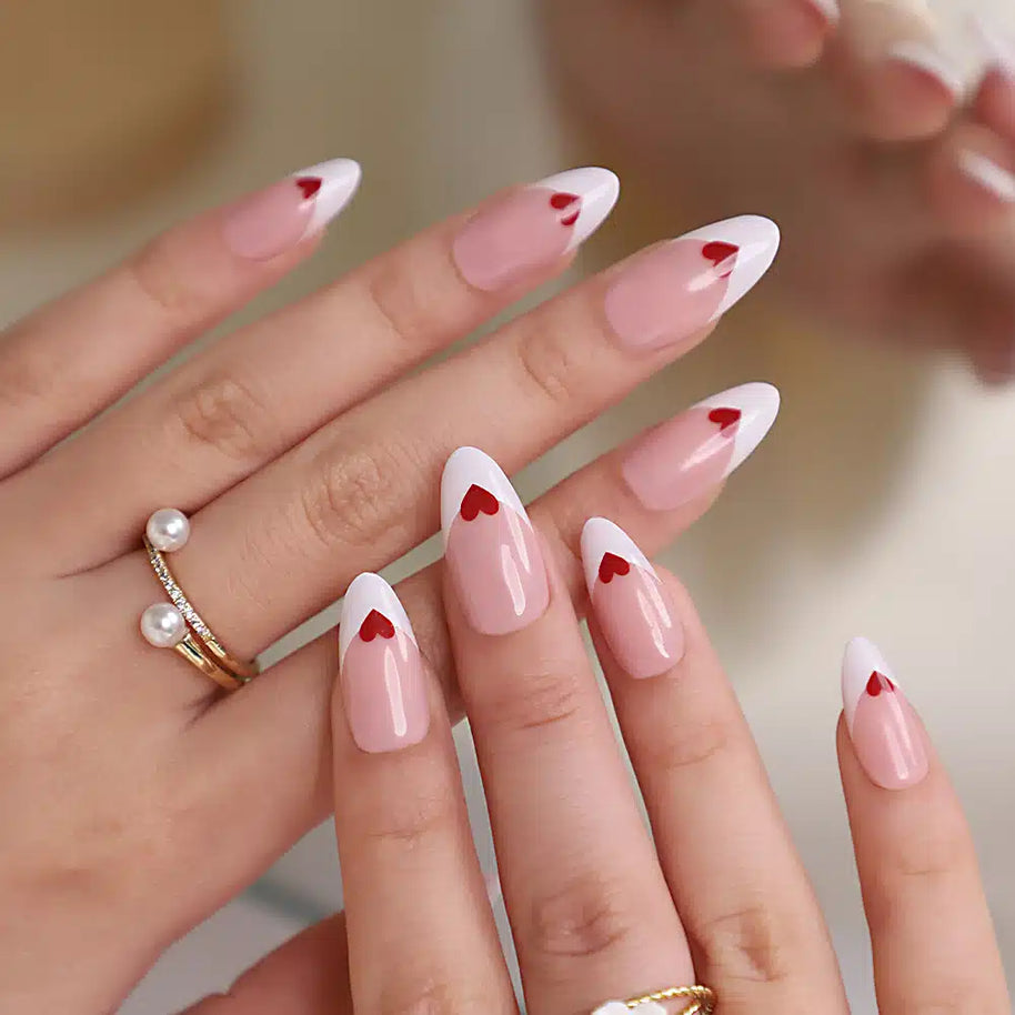 Aphrodite — Amande French & Cœur Rouge | ONAILZ