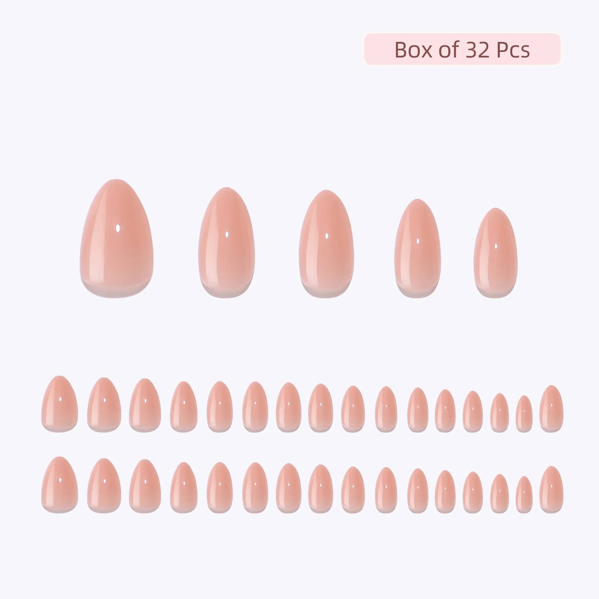 Nude Lumière – Ongle Amande Rose Nude | ONAILZ
