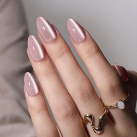 Aurore Féline 2 — Amande Cat Eye Rose Clair | ONAILZ