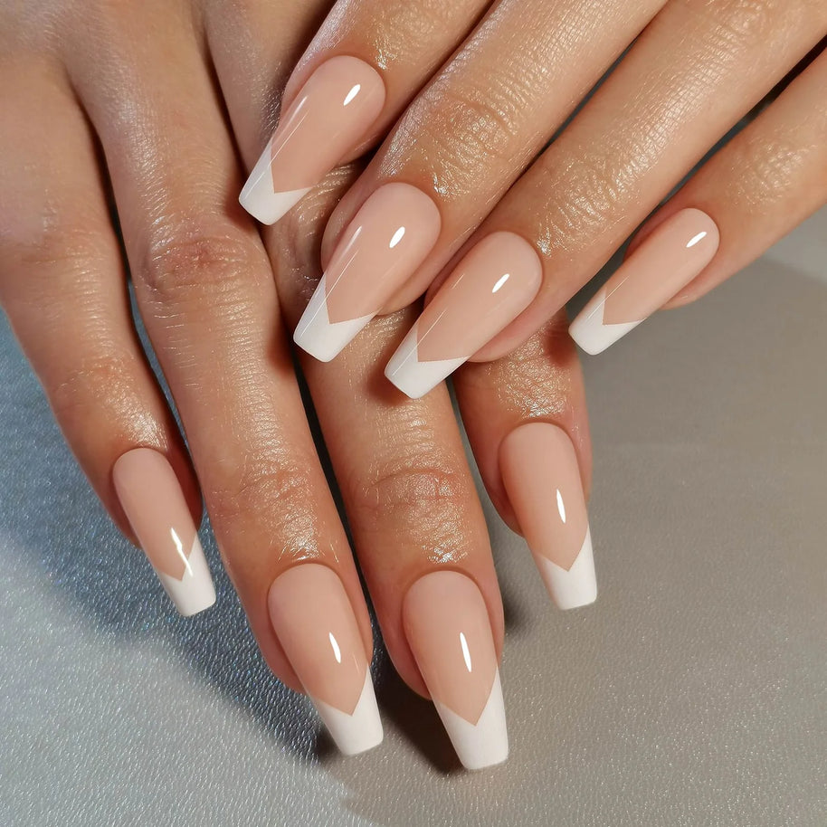 Ballerine Chic — Coffin Long French | ONAILZ