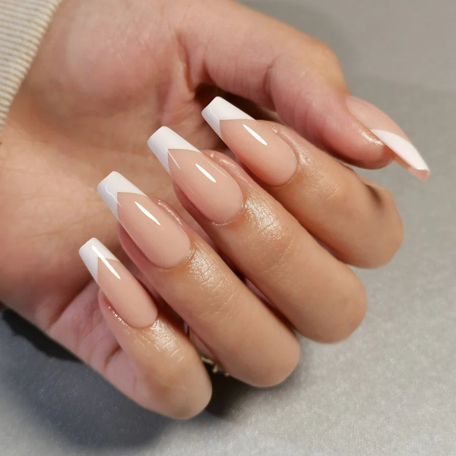 Ballerine Chic — Coffin Long French | ONAILZ