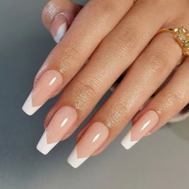 Ballerine Chic — Coffin Long French | ONAILZ