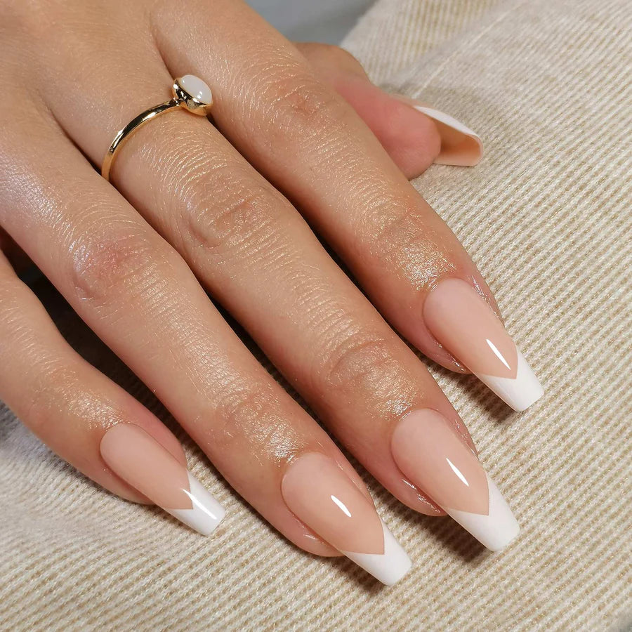 Ballerine Chic — Coffin Long French | ONAILZ