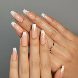 Ballerine Chic — Coffin Long French | ONAILZ