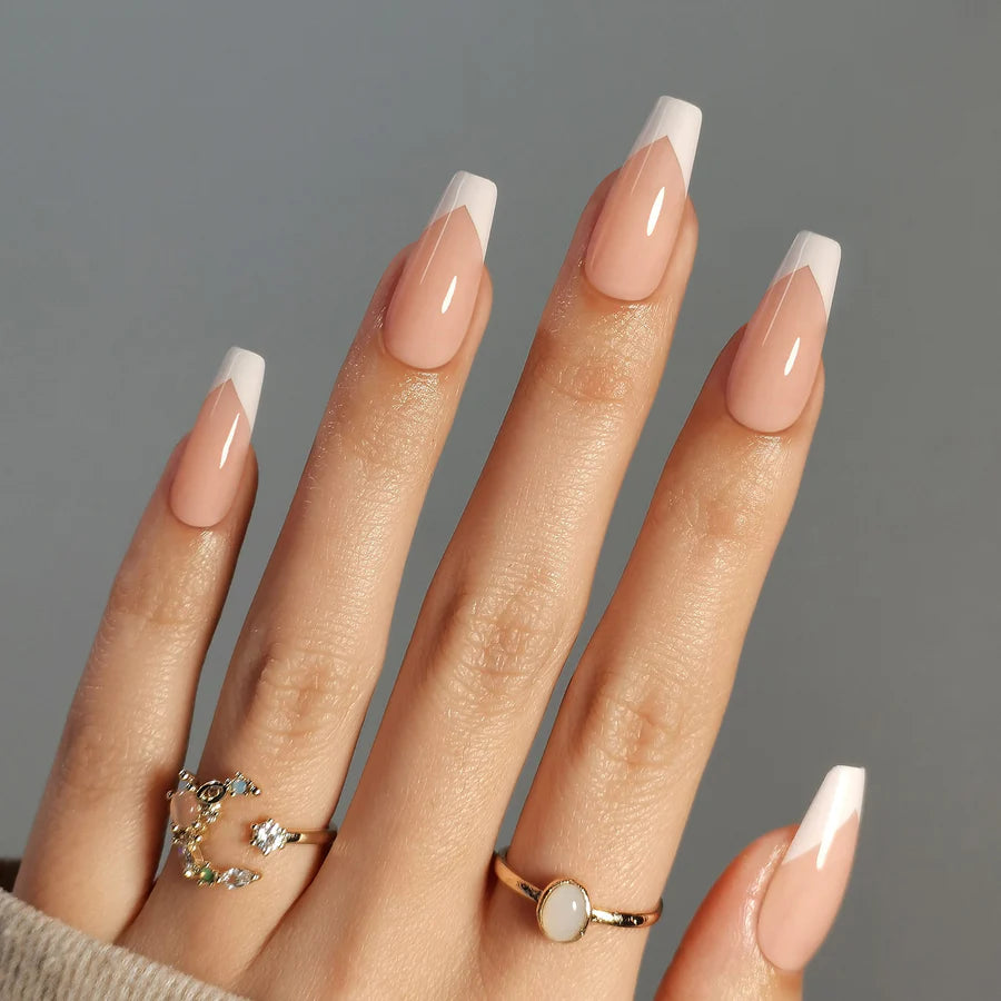 Ballerine Chic — Coffin Long French | ONAILZ