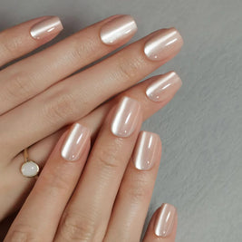 Sable Félin — Carré Court Cat Eye Beige | ONAILZ