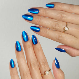 Klein Félin — Amande Cat Eye Bleu | ONAILZ