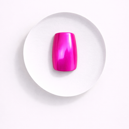 Fuchsia Félin — Carré court Cat Eye Rose Vif | ONAILZ