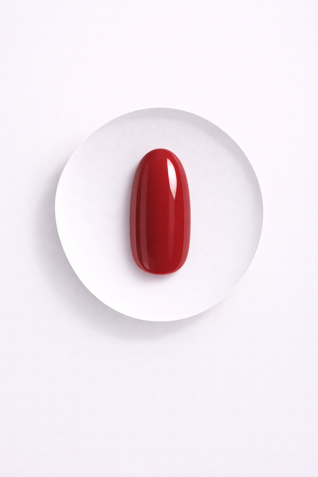 Rubra — Arrondi court Rouge Intense Uni | ONAILZ