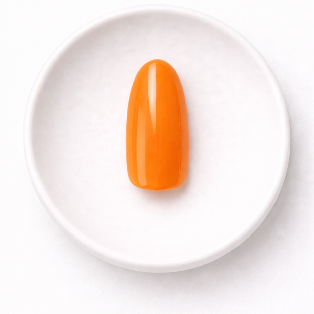 Orange Zest – Ongle court orange clair | ONAILZ