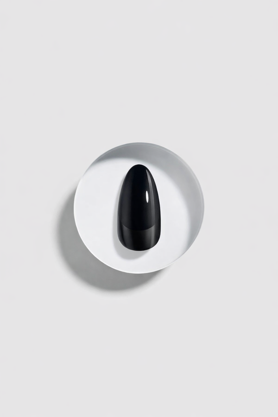 Ébène — Amande Courte French Noire Mat | ONAILZ