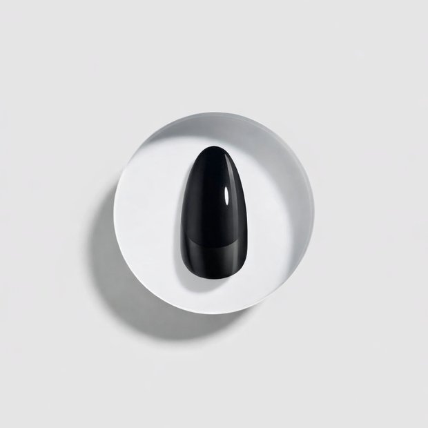 Ébène — Amande Courte French Noire Mat | ONAILZ