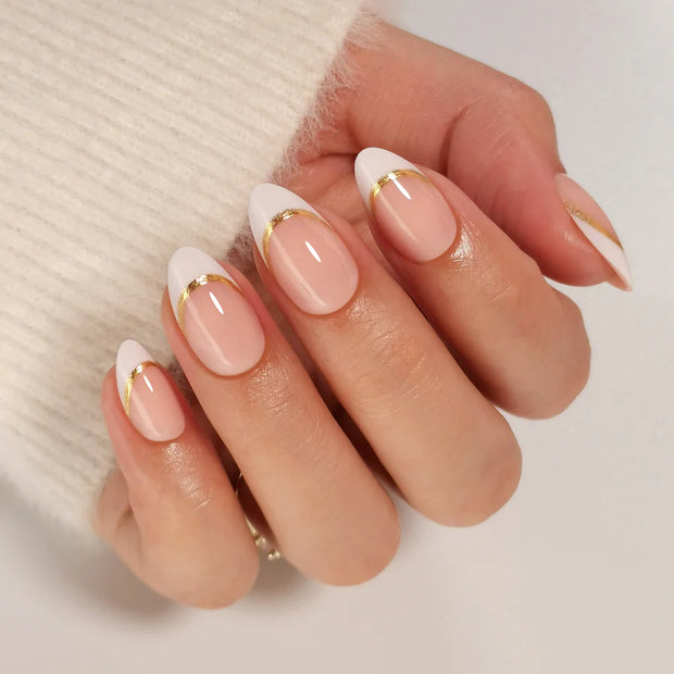 Liseré d’Or — Amande French Bord Doré | ONAILZ
