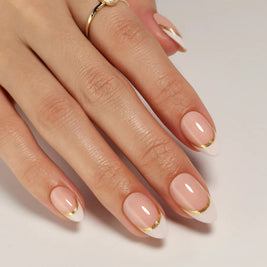 Liseré d’Or — Amande French Bord Doré | ONAILZ