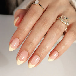 Mimosa — Amande French Jaune Pâle | ONAILZ