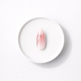 Argent Précieux — Amande Design 3D Argenté | ONAILZ