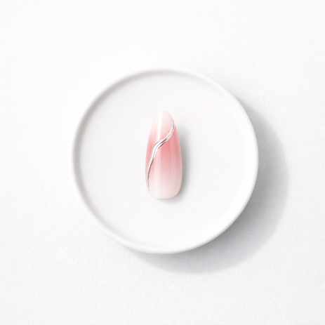 Argent Précieux — Amande Design 3D Argenté | ONAILZ