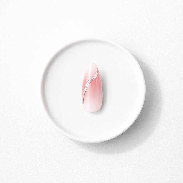 Argent Précieux — Amande Design 3D Argenté | ONAILZ