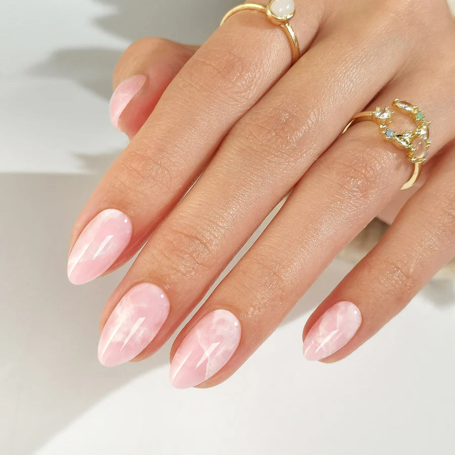 Rose Marbré — Amande Marbre Rose & Blanc | ONAILZ