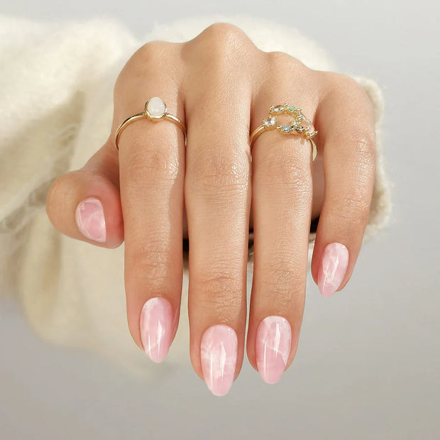 Rose Marbré — Amande Marbre Rose & Blanc | ONAILZ