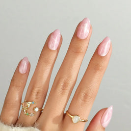 Rose Marbré — Amande Marbre Rose & Blanc | ONAILZ