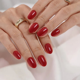 Rubra — Arrondi court Rouge Intense Uni | ONAILZ