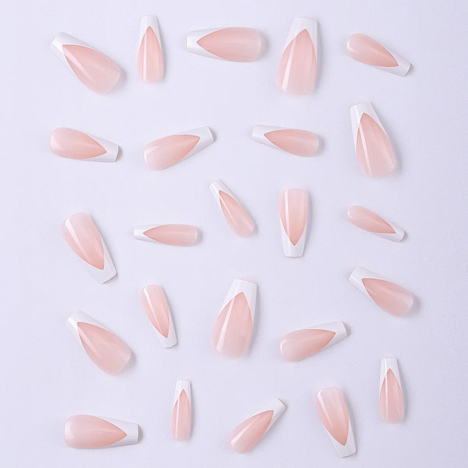 Ballerine Chic — Coffin Long French | ONAILZ