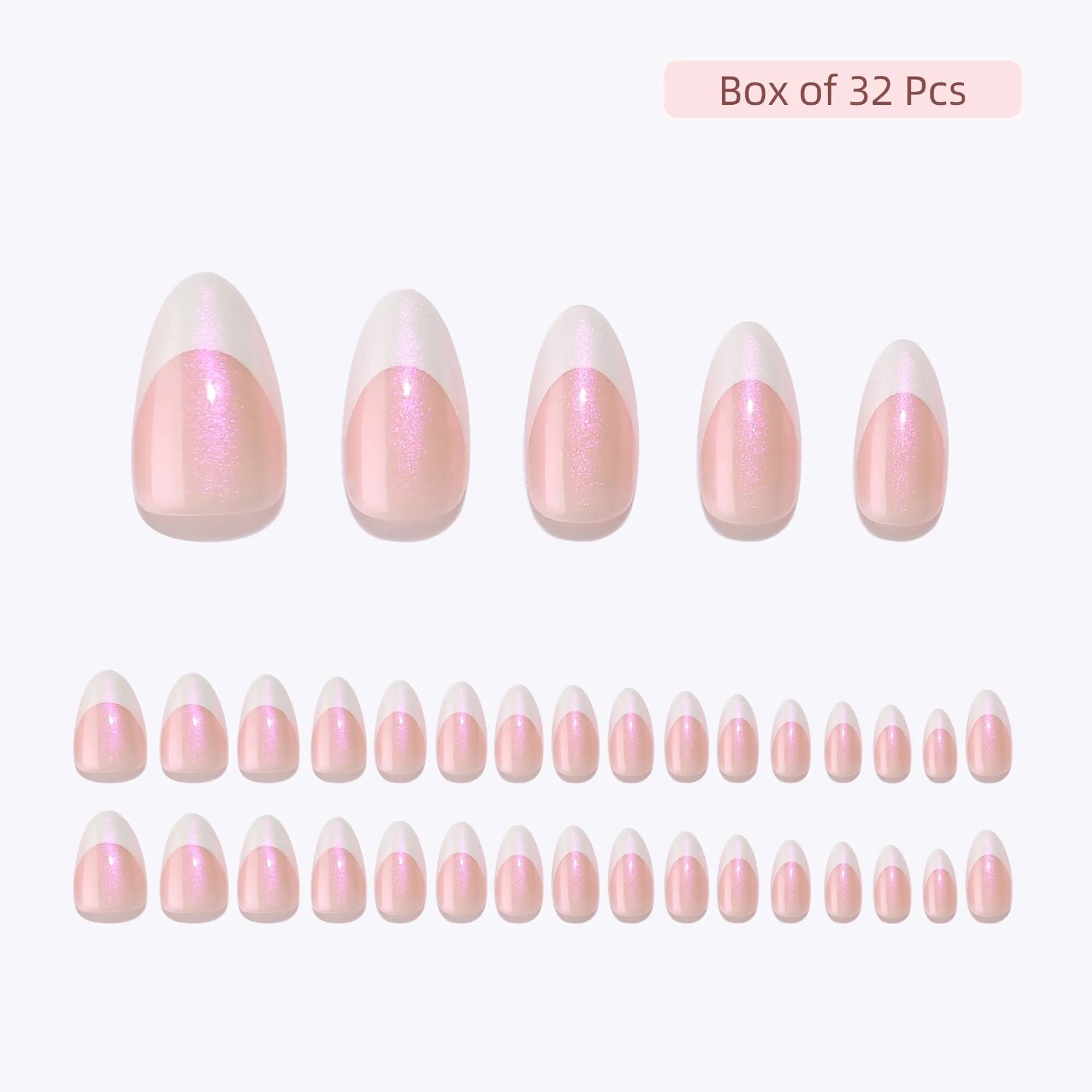 Étoile — Amande Moyen French Scintillante | ONAILZ