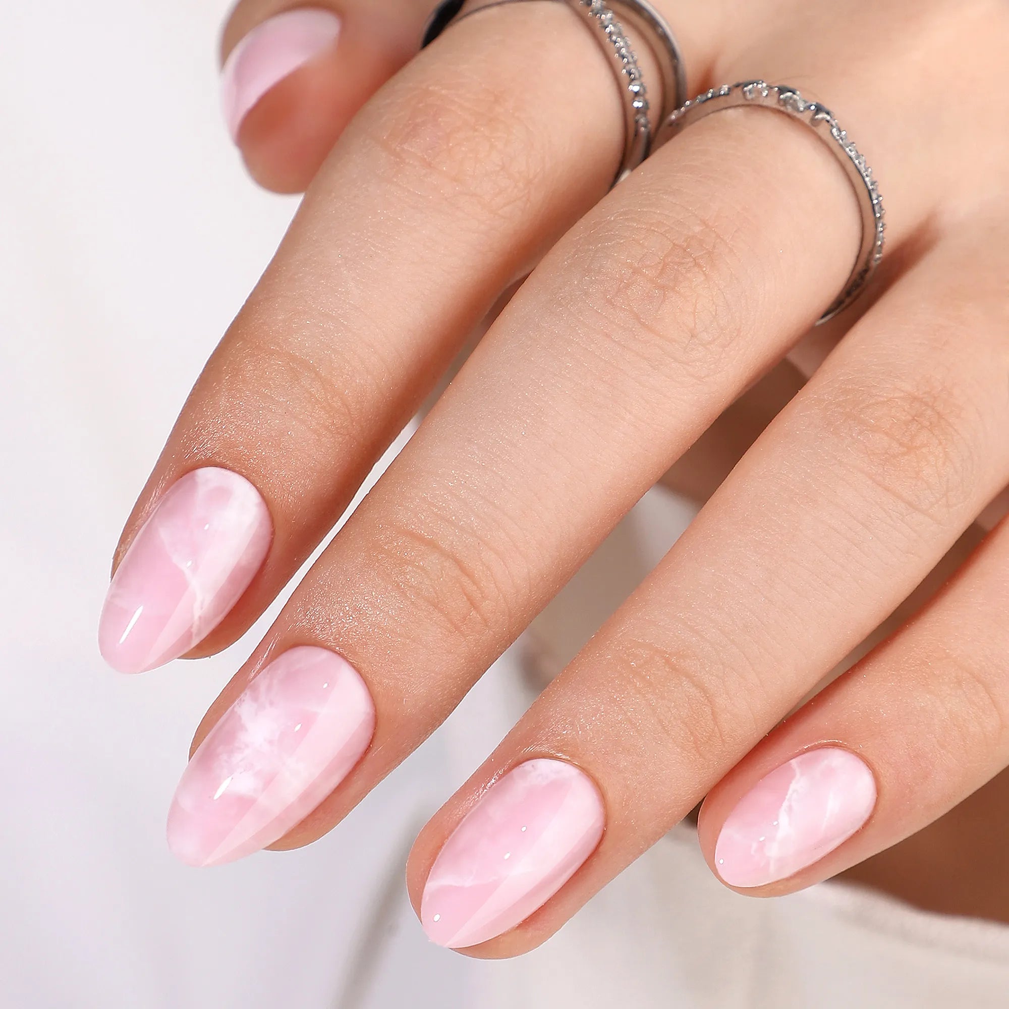 Rose Marbré — Amande Marbre Rose & Blanc | ONAILZ