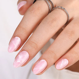 Rose Marbré — Amande Marbre Rose & Blanc | ONAILZ