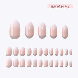 Voile de Lune — Ovale Moyen French Dégradée Glazed | ONAILZ