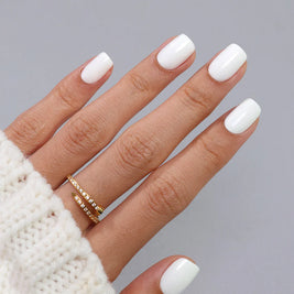 Le Classique — Ongles Carré Blanc | ONAILZ