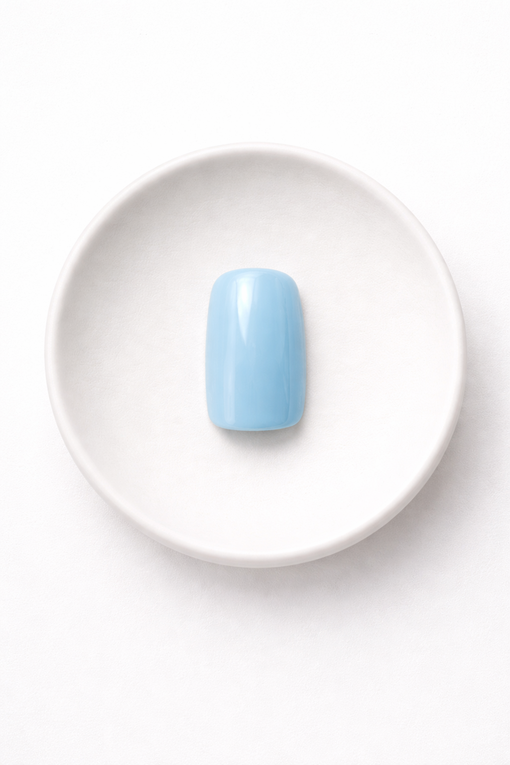 Bleu Azur — Carré Bleu Clair Émaillé | ONAILZ