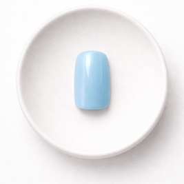 Bleu Azur — Carré Bleu Clair Émaillé | ONAILZ
