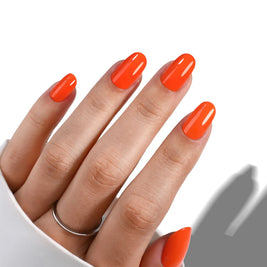 Orange Zest – Ongle court orange clair | ONAILZ