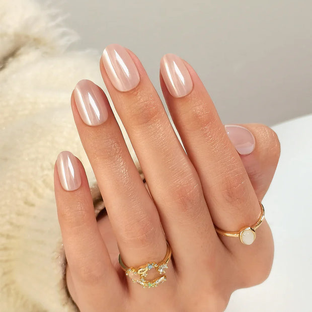 Sable Aurora — Ovale Beige Glazed | ONAILZ