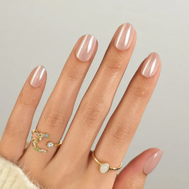 Sable Aurora — Ovale Beige Glazed | ONAILZ