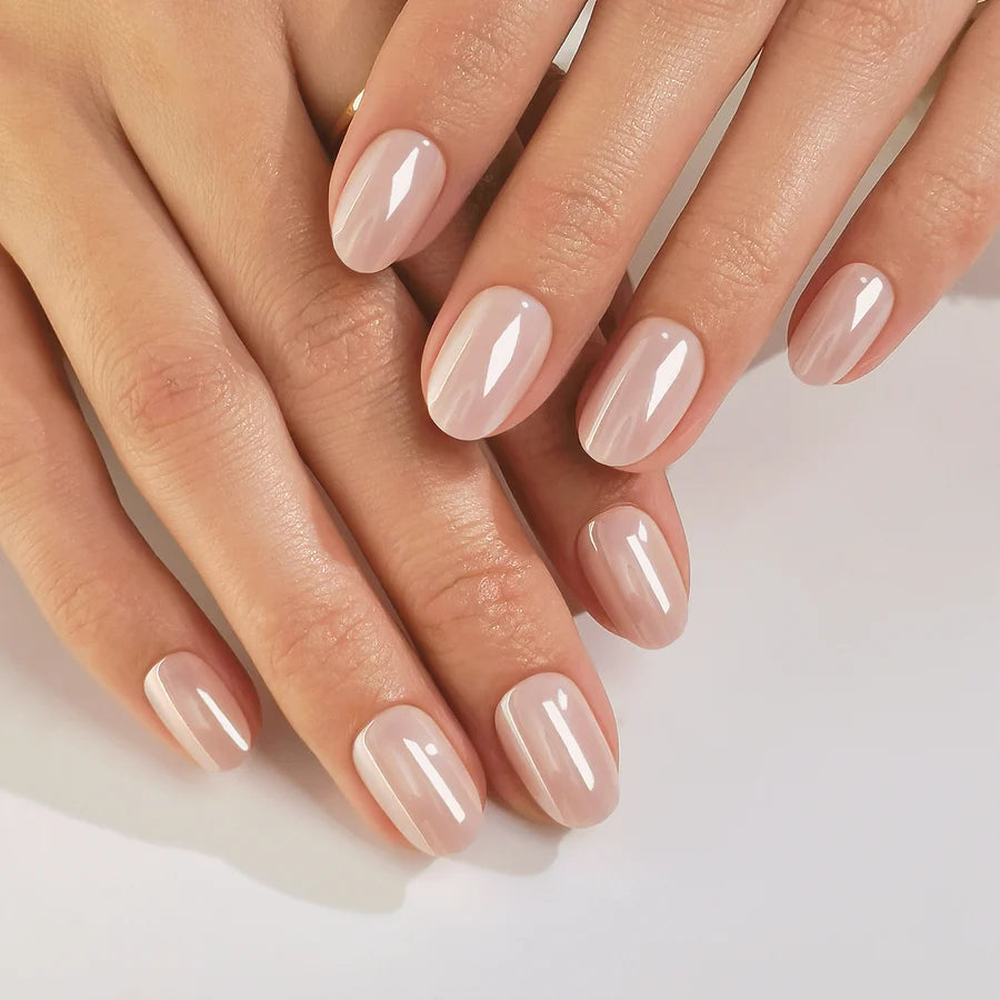 Sable Aurora — Ovale Beige Glazed | ONAILZ